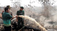 Tidak hanya mendengarkan paparan dari Dandim Letkol Inf Riandi dan Kepala BPBD OKI Listiadi, diketahui juga Gubernur, Kapolda, dan Pangdam ikut memadamkan api di lahan gambut yang sudah sepekan tak padam.