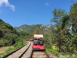 Jepretan Galaxy Note 10+ di Rail Bike Korea