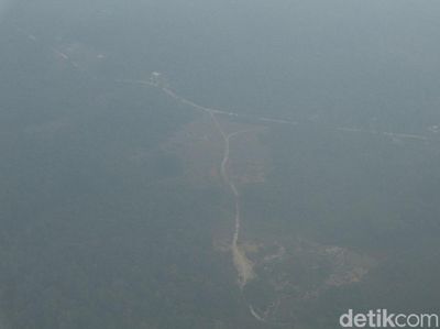 Penampakan Kabut Asap Selimuti Natuna