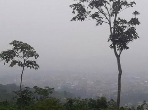 Kabut asap di Padangsidimpuan pukul 09.00 WIB