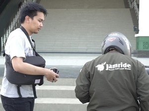 Menjajal Jamride, Ojol Lokal di Calon Ibu Kota Baru