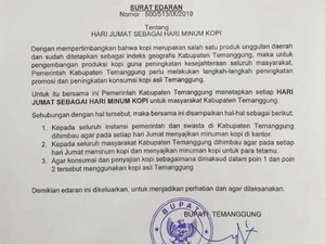 Bupati Temanggung Tetapkan Jumat sebagai Hari Minum Kopi
