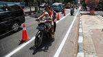 Duh, Pemotor Bajak Jalur Khusus Sepeda di Jalan Pramuka