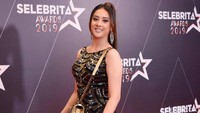 Anya Geraldine saat ditemui di acara Selebrita Awards 2019 di studio Trans TV, Kapten Tendean, Jakarta Selatan pada Kamis (19/9). Pool/Noel/detikFoto.