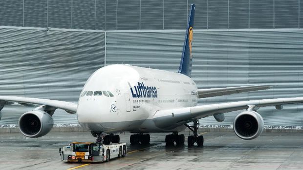 Ilustrasi Pesawat Lufthansa
