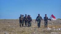 Terima kasih TNI sudah menjaga pulau paling selatan negeri ini! (Afif Farhan/detikcom)