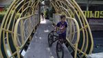 Potret Jembatan Kerang Hijau yang Ikonik di Utara Jakarta