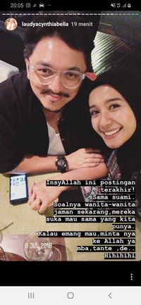 Laudya Cynthia Bella Unggah Foto Terakhir Bersama Suami