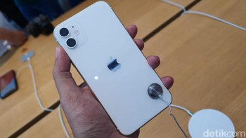iPhone 11 putih. Foto: Adi Fida Rahman/detikINET