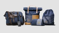Dalam program ini, ada pula pembuatan koper hingga ransel dari selimut kelas bisnis. Sekitar 92% bahan suvenir berasal dari pesawat (CNN/Lufthansa)