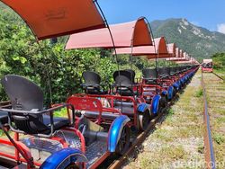 Jepretan Galaxy Note 10+ di Rail Bike Korea