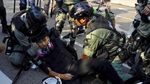 Potret Demonstran Hong Kong Kembali Beraksi di Bawah Terik Matahari
