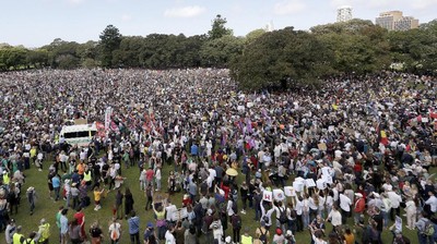 Lautan Manusia di Aksi Demo Terbesar dalam Sejarah Australia