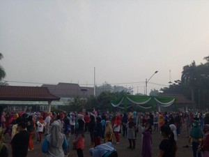 Meski Diselimuti Kabut Asap, Warga Tetap Ramaikan Car Free Day Palembang