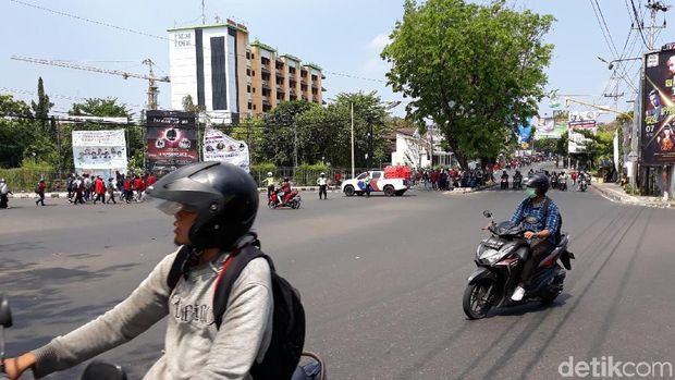 Ada Demo di Gejayan Sleman, Polisi Berlakukan Sistem Buka Tutup