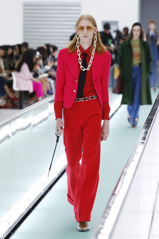 Fashion show koleksi ready to wear Gucci untuk spring 2020 di Milan Fashion Week 2019, Italia, Minggu (22/9/2019). Photo by John Phillips/Getty Images