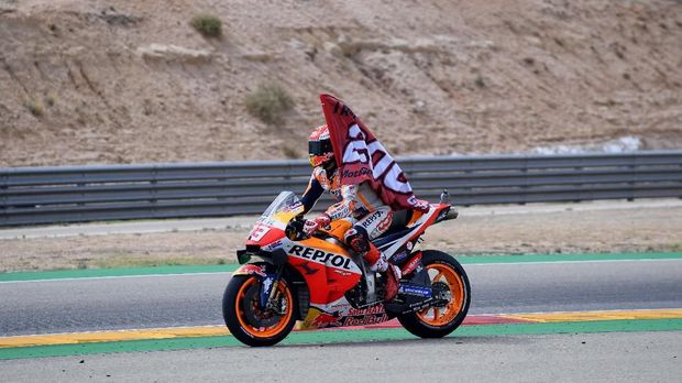 Marc Marquez bisa memastikan gelar juara dunia di MotoGP Thailand 2019.