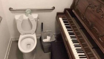 Kok ada pianonya sih. Foto: Bored Panda