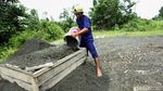 Potret Aktivitas Warga Penambang Pasir di Pulau Simeulue