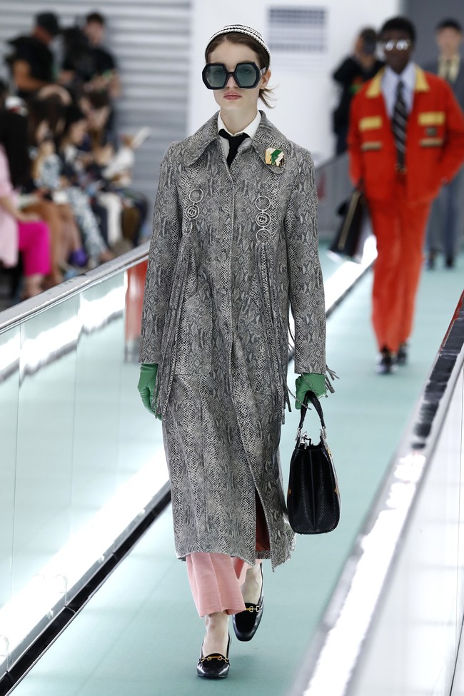 Fashion show koleksi ready to wear Gucci untuk spring 2020 di Milan Fashion Week 2019, Italia, Minggu (22/9/2019). Photo by John Phillips/Getty Images