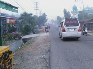 Kabut Asap Buat Warga Padangsidimpuan Sumut Mengap-mengap