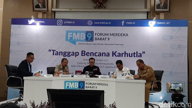 Diskusi 'Tanggap Bencana Karhutla' di Kemkominfo
