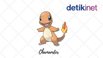 Charmander adalah pokemon tipe api yang berevolusi menjadi Charizard. Foto: detikInet