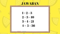 Jawabannya setiap dua bilangan di depan dijumlahkan lalu dari atas di kali satu, dua, tiga, dan terakhir empat. (Foto: detikHealth)