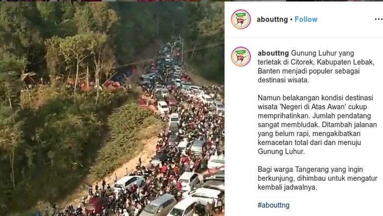 Negeri Di Atas Awan Gunung Luhur Kini Jadi Macet