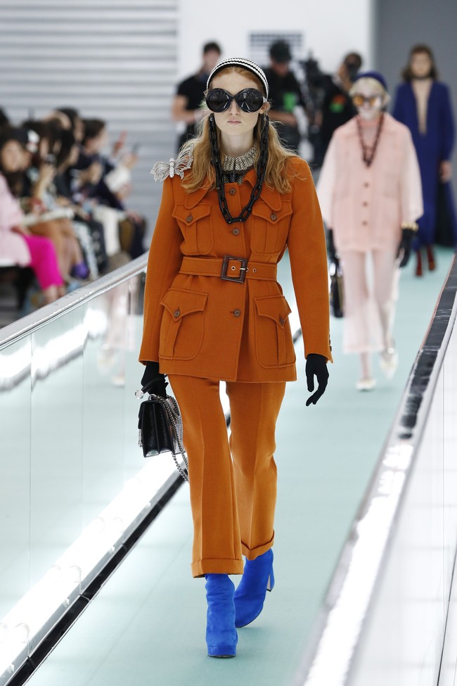 Fashion show koleksi ready to wear Gucci untuk spring 2020 di Milan Fashion Week 2019, Italia, Minggu (22/9/2019). Photo by Vittorio Zunino Celotto/Getty Images
