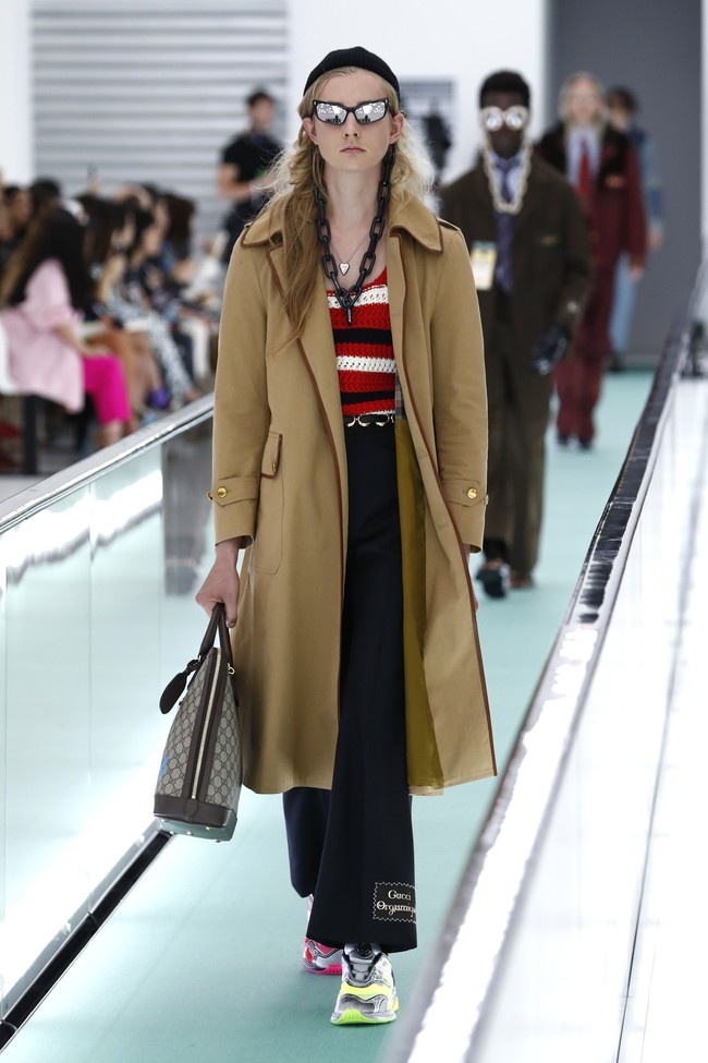 Fashion show koleksi ready to wear Gucci untuk spring 2020 di Milan Fashion Week 2019, Italia, Minggu (22/9/2019). Photo by John Phillips/Getty Images