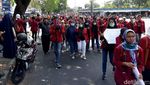 Massa Aksi Bergerak Menuju Lokasi Gejayan Memanggil