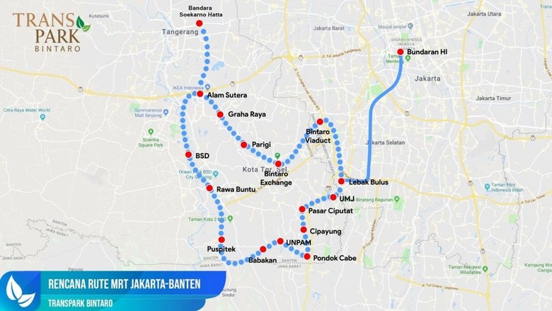 Rencana MRT Dilewati Sampai Tangerang Selatan, Banten Rencana MRT Dilewati Sampai Tangerang Selatan, Banten
