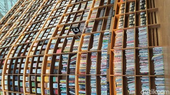 Kalau ke Seoul, jangan lupa mengunjungi Starfield Library ya. (Foto: detikINET/Widiya Wiyanti)