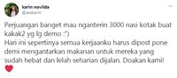 Dukung Tolak RKUHP, Awkarin Krim 3.000 Nasi Kotak Untuk Demonstran