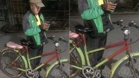 Viral Antar Makanan Pakai Sepeda, Driver Ojol Ini Dapat Motor Baru dari Netizen