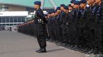 Penampakan Deretan Aparat Polisi yang Amankan Demo di DPR Hari Ini