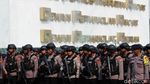 Penampakan Deretan Aparat Polisi yang Amankan Demo di DPR Hari Ini