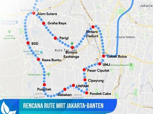 Rencana MRT Dilewati Sampai Tangerang Selatan, Banten