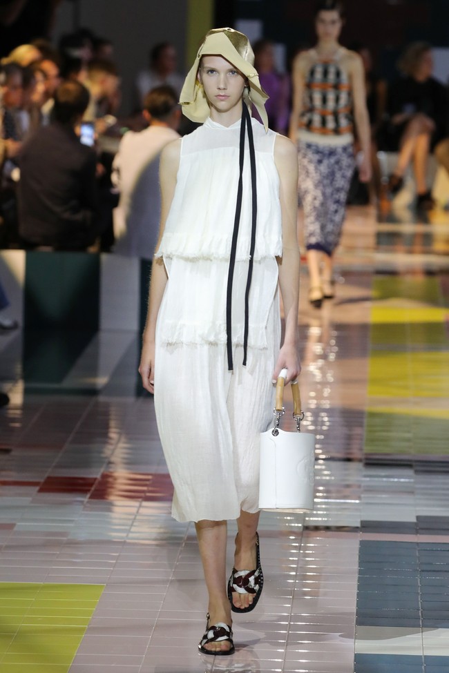 Fashion show koleksi spring 2020 Prada di Milan Fashion Week, Italia, Rabu (18/9/2019). Photo by Andreas Rentz/Getty Images