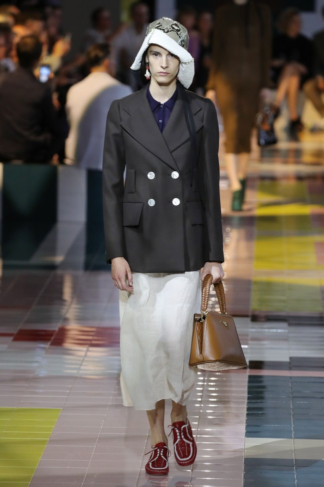 Fashion show koleksi spring 2020 Prada di Milan Fashion Week, Italia, Rabu (18/9/2019). Photo by Andreas Rentz/Getty Images