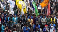 Pantauan detikcom, Selasa (24/9/2019), sepanjang Jalan Gerbang Pemuda dari Jalan Asia-Afrika menuju Gatot Subroto dipenuhi mahasiswa.