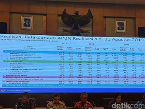 Pendapatan RI Rp 1.189 T hingga Agustus 2019, 55% dari Target