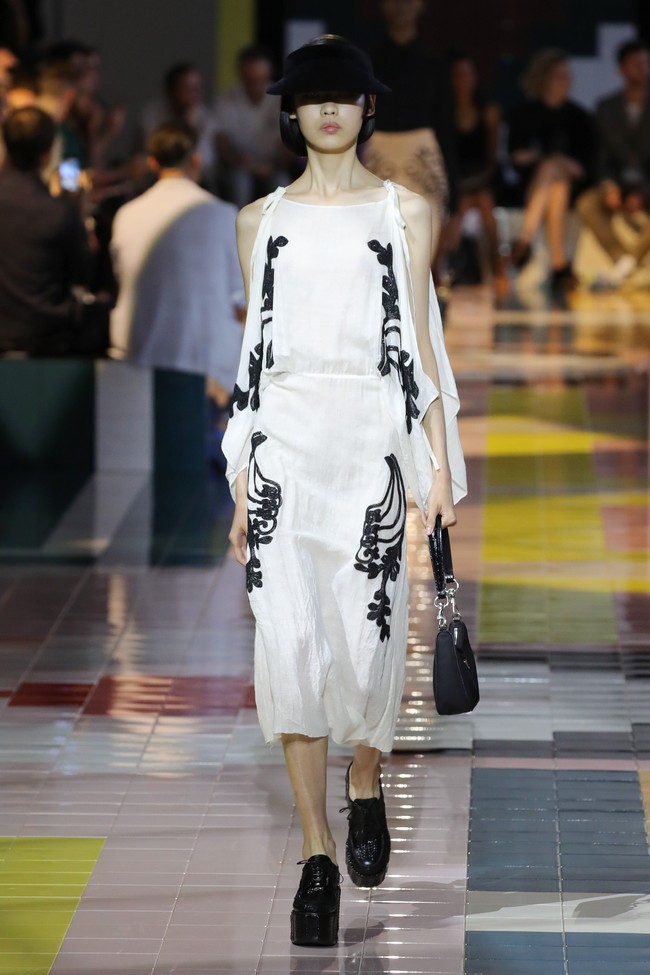 Fashion show koleksi spring 2020 Prada di Milan Fashion Week, Italia, Rabu (18/9/2019). Photo by Andreas Rentz/Getty Images