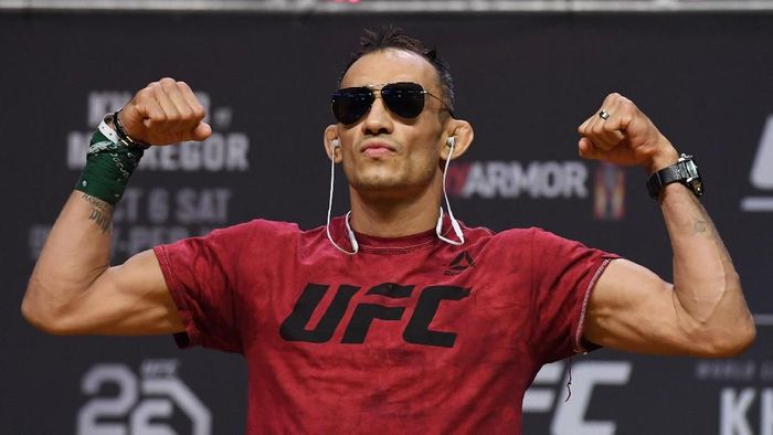 JUDI ONLINE Tony Ferguson menantang Khabib Nurmagomedov bertarung. (Foto: Ethan Miller/Getty Images)