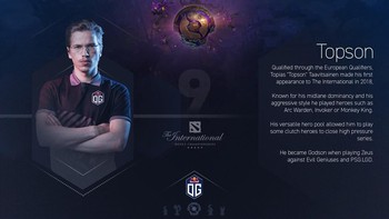 3. Topias Topson Taavitsainen. Gamer Dota 2 asal Finlandia ini berhasil meraih pendapatan sebesar USD 3,16 juta (Rp 44,1 miliar) di tahun 2019. (Facebook/OG)