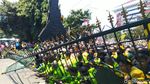 Massa Mahasiswa Robohkan Pagar Kantor DPRD Jateng