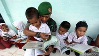 Kegiatan ini disambut baik dari pihak sekolah, lantaran guna membangkitkan mood belajar anak untuk menghindarkan kejenuhan saat belajar.