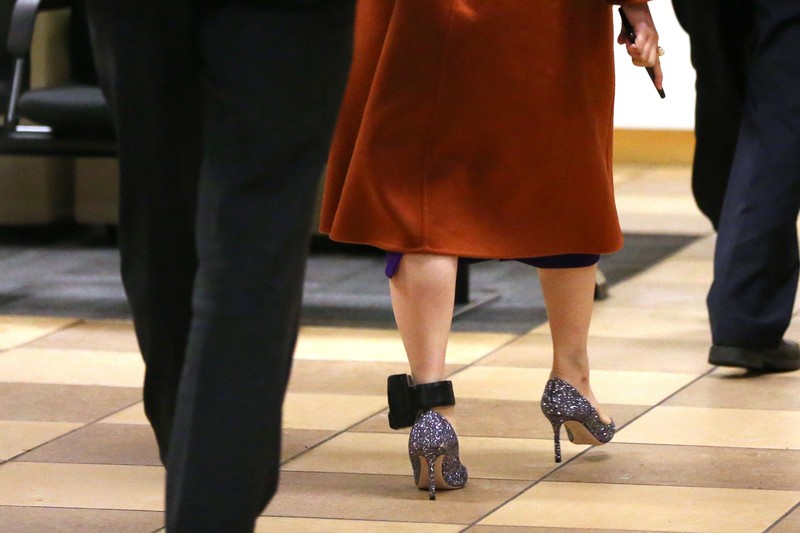 VANCOUVER, BC - SEPTEMBER 23: Huawei Technologies Co. Chief Financial Officer Meng Wanzhou leaves the British Columbia Superior Courts at lunch hour on September 23, 2019 in Vancouver, Canada. Wanzhou was arrested by Canadian authorities last December on fraud charges and faces extradition to the United States. (Photo by Karen Ducey/Getty Images)