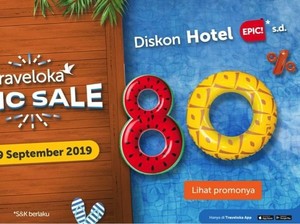 Traveloka Epic Sale, Hadirkan Promo Diskon Hingga 80%